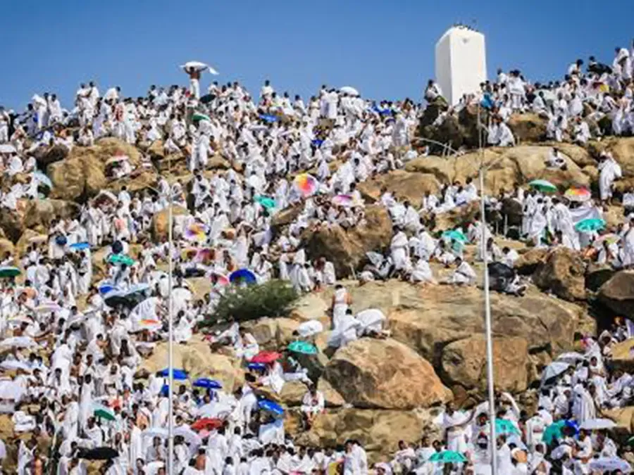 Pilgrims at Mount Arafat